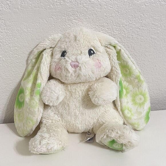 Aurora World Lopsie Wopsie Bunny Rabbit Plush Green Floral 9" w/ TAG - Picture 6 of 12